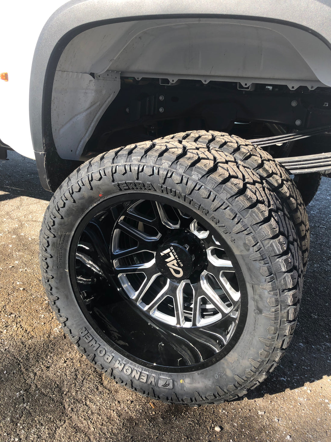 Cail Offroad Dually Rims On Venom Power Terra Hunter RT Off-road Tires